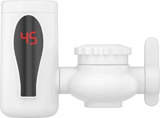 Directe heetwater kraan - warmwater toestel - zilver