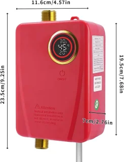 Directe warmwaterboiler wandmodel