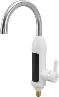Directe waterverwarmer kraan zilver