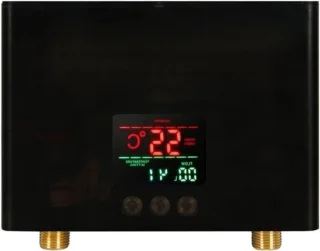 Directe waterverwarmer mini boiler zwart