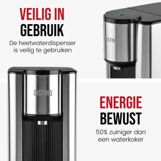 DistinQ Heetwaterdispenser 2,5L met Afneembaar Reservoir