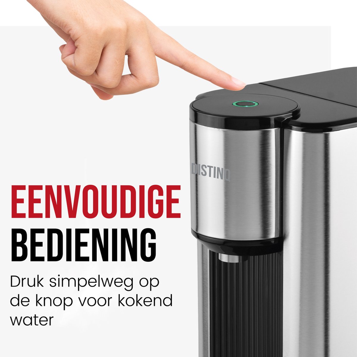 DistinQ Heetwaterdispenser 2,5L met Afneembaar Reservoir