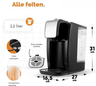 Wat vinden we goed aan de DnA® Heetwaterdispenser