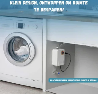 Doorstroomboiler 3500W Elektrisch Zwart