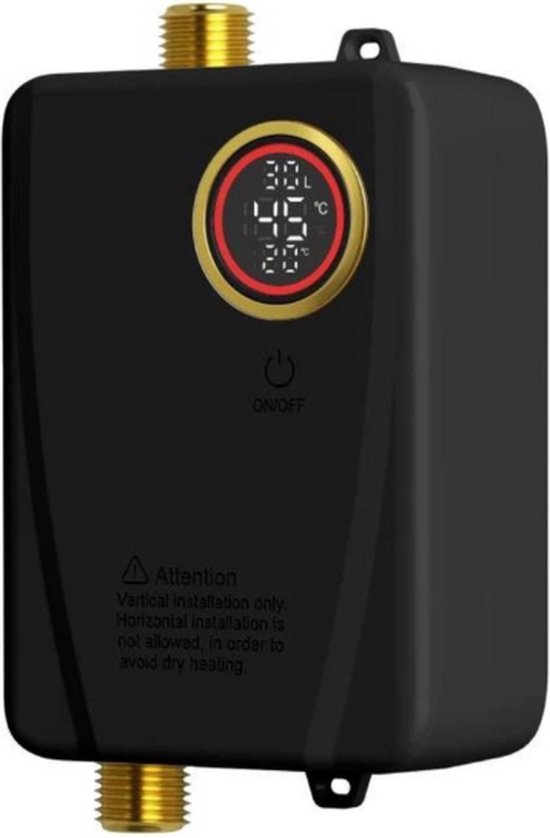Doorstroomboiler 3500W Elektrisch Zwart