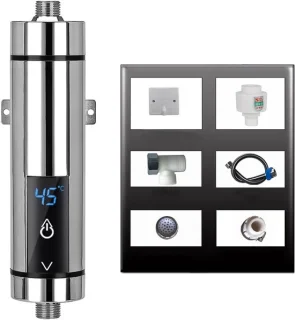 Doorstroomboiler 5500 W Zilver