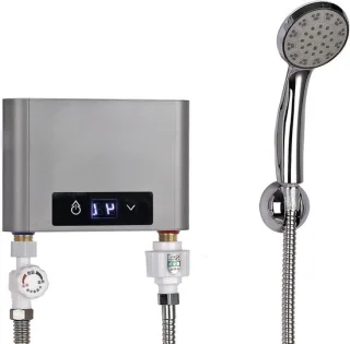 Doorstroomboiler elektrisch 5500 W zilvergrijs