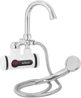 De Doorstroomboilerkraan 3600W RVS/Wit in één oogopslag