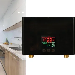 Doorstroomverwarmer 5500 watt zwart