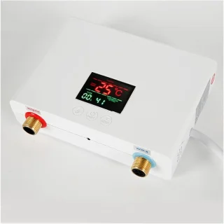 Doorstroomverwarmer badkamer keuken - elektrisch - wandmontage - wit