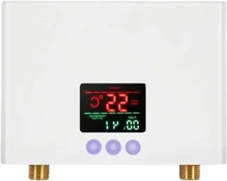 Doorstroomverwarmer badkamer keuken elektrische boiler tankless 210x150x55mm wit