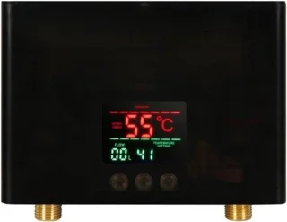 Doorstroomverwarmer Elektrische Boiler Badkamer - Zwart/Goud 21x15x5,5 cm