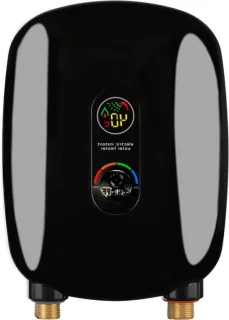 Doorstroomverwarmer keuken mini heater 6500w zwart