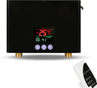 Doorstroomverwarmer mini boiler zwart