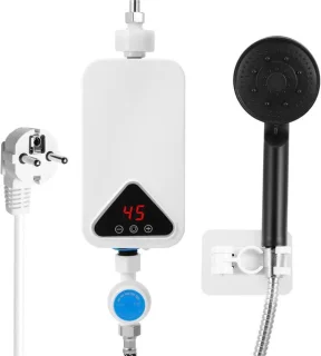 Doorstroomverwarmer mini waterkoker wit