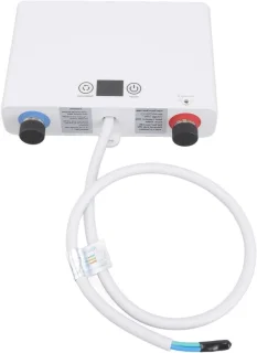 Doorstroomverwarmer roestvrijstalen mini zilver