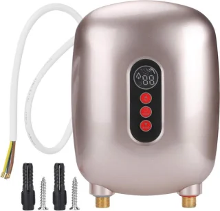 Doorstroomverwarmer tankloze boiler 6500W goud roze