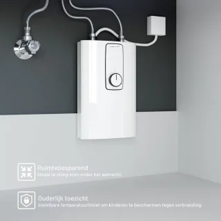 Doorstroomverwarmer Wastafel Elektrisch Automatische Thermostaat