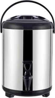 Drank dispenser - isolerende kan - 8 liter - zilverkleurig