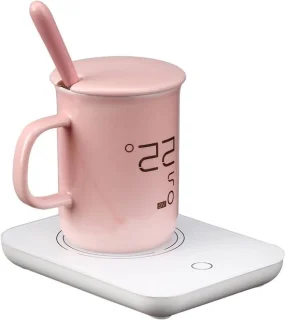 Drankjes warmer - verwarmde onderzetter - roze