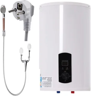 Elektrische boiler 50 liter wit, plat design