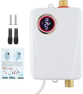 Elektrische boiler doorstroomverwarmer mini wit