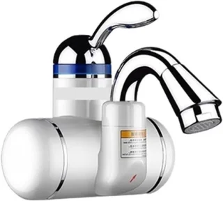 Elektrische boiler kraan - zilver