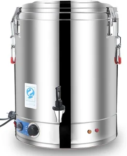 Elektrische catering urn 50L zilver