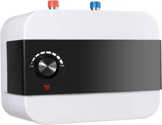 Elektrische compacte doorstroomboiler Wit/Zwart