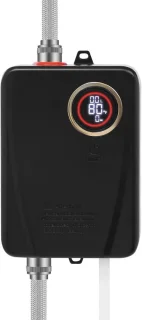 Elektrische doorstroomboiler 116 x 235 cm Zwart