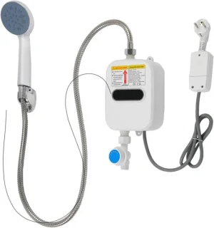 Elektrische doorstroomboiler 12,5 x 33 cm wit