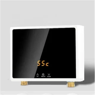 Elektrische doorstroomboiler 21x15x5,5 cm - Geel