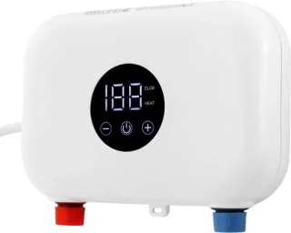 Elektrische doorstroomboiler 22x15 cm - wit