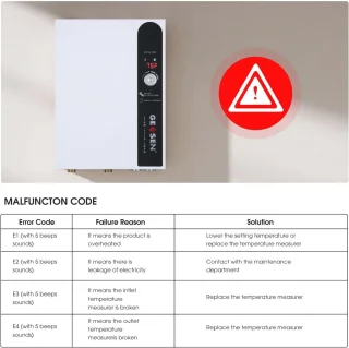 Elektrische doorstroomboiler 27 kW