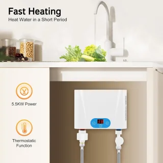 Elektrische doorstroomboiler 5,5 kW