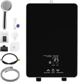 Elektrische doorstroomboiler 5,5 kW Zwart