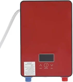 Elektrische doorstroomboiler 6500 watt - rood