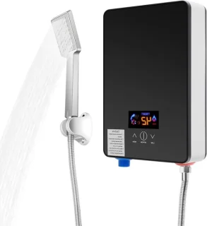 Elektrische doorstroomboiler 6500W zwart