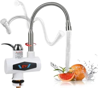Elektrische doorstroomboiler kraan
