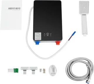 Elektrische doorstroomboiler mini 6500 W zwart