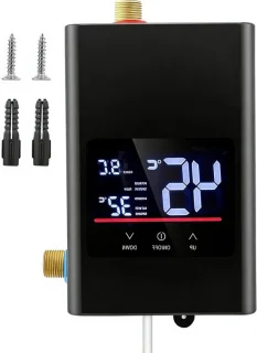 Elektrische doorstroomboiler mini waterverwarmer zwart