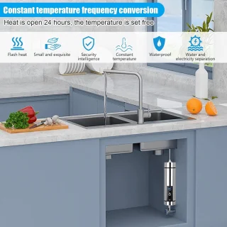 Elektrische doorstroomboiler zonder reservoir