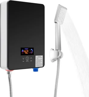 Elektrische doorstroomboiler zwart