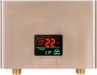 Elektrische doorstroomverwarmer 5500W goud