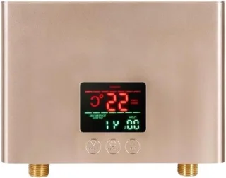 Elektrische doorstroomverwarmer goud