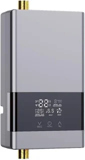 Elektrische doorstroomverwarmer grijs