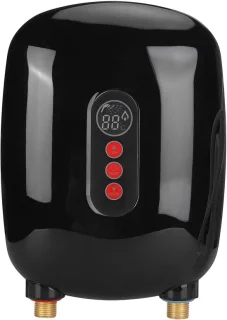 Elektrische doorstroomverwarmer Keuken Zwart