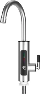 Elektrische Doorstroomverwarmer Kraan Keuken Zilver
