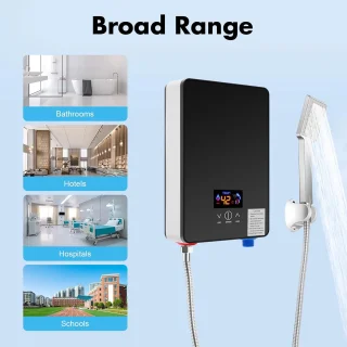 Elektrische Doorstroomverwarmer met Douchekop