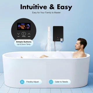 Elektrische Doorstroomverwarmer met Douchekop